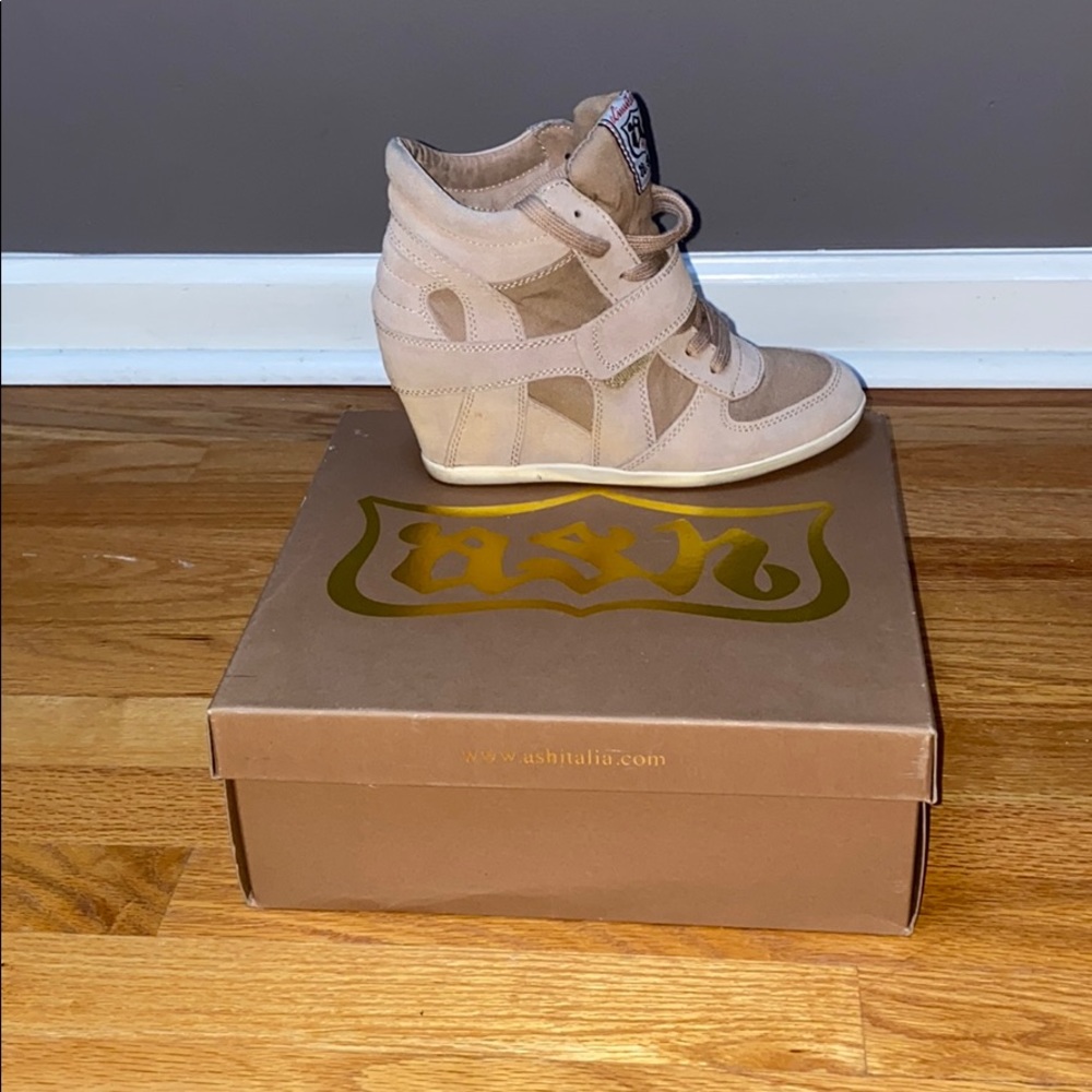 Ash wedged sneakers
